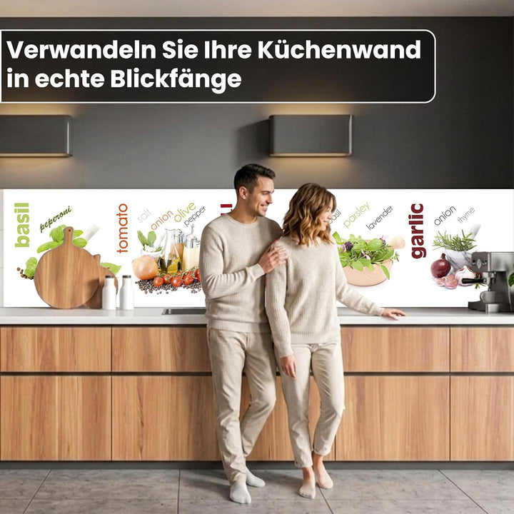 DIMEX Küchenrückwand Folie selbstklebend GEWÜRZ | Klebefolie - Dekofolie - Spritzschutz für Küche |