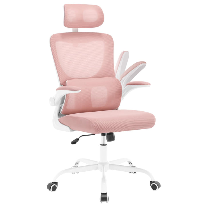 WOLTU Bürostuhl ergonomisch, Schreibtischstuhl Netzstoff, Drehstuhl höhenverstellbar, Schaukelfunkti