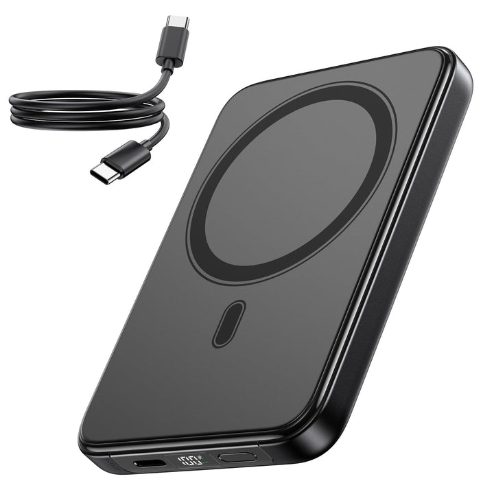 Powerbank Magnetische 10000mAh, Externe Powerbank Kabellose Magnetic mit USB-C 20W, Schnellladegerät