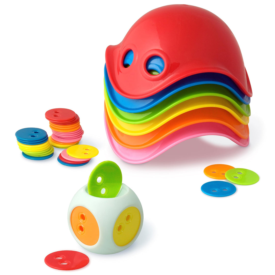 Bilibo Baby Toy Dice + 36 Counters + 1 Bag + 1 Information Booklet (May not Be in English) Assorted