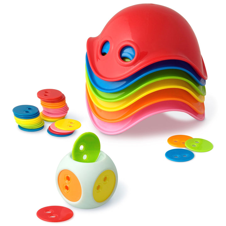Bilibo Baby Toy Dice + 36 Counters + 1 Bag + 1 Information Booklet (May not Be in English) Assorted