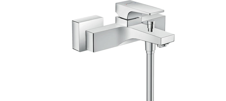 hansgrohe Metropol Wannenarmatur Aufputz, Chrom, Hebelgriff Chrom Hebelgriff Wanne, Chrom Hebelgriff