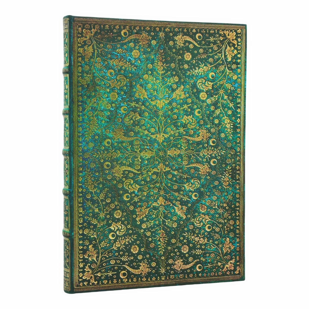 Paperblanks - Emerald Flower - Nature's Grace - Journal - Grande - Lined - Clasp - 128 Pg - 120 Gsm,