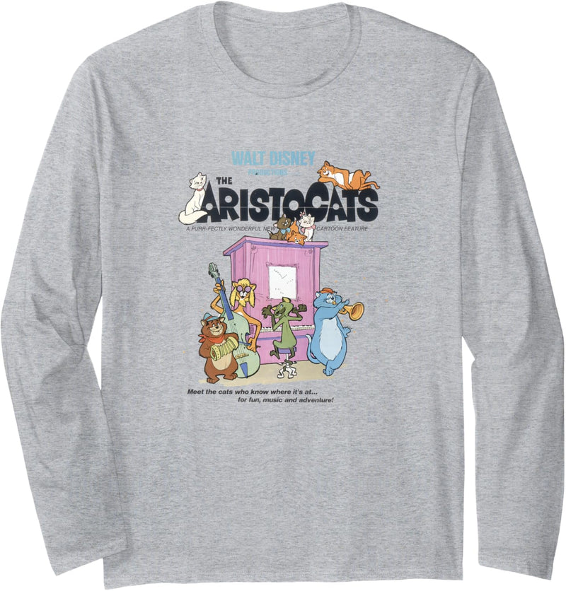 Disney Aristocats Group Shot Movie Poster Langarmshirt