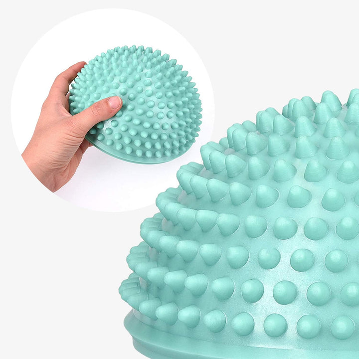Navaris Balance-Igel Fitness Halbkugel mit Noppen - 2X Balance Igel Set - Sport Kissen für Balancetr