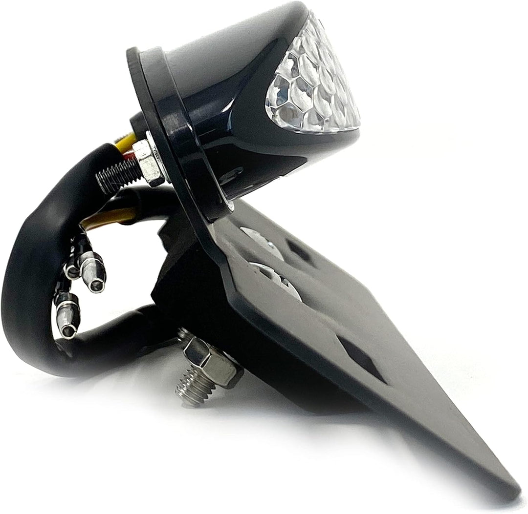 Alchemy Parts Schwarz Sehr Hell E-Geprüft Klarglas Rot LED Heck Bremsleuchte mit Nummernschild Numme