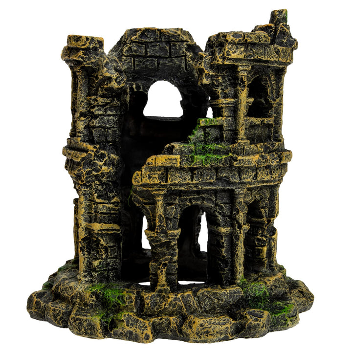 Happyyami Schloss Aquarium Dekoration Aquarium Versteck Ornament Versteckfelsen Für Aquarien 75-gall