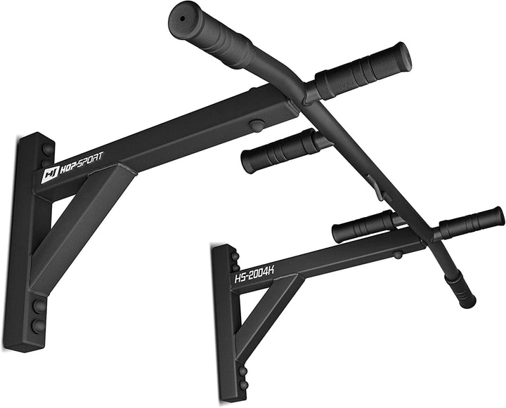 Hop-Sport Multigriff Klimmzugstange für Wandmontage HS-2004K – Profi Fitness Pull Up Bar mit 6 rutsc