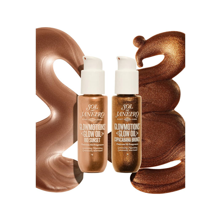 Sol de Janeiro GLOWMOTIONS DUO SET, Körperöl mit Schimmer, Zwei Finishes, Cheirosa 62™ Duft, Pflegen