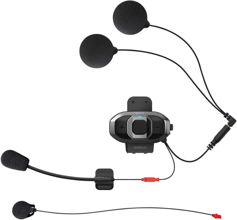 Sena SF4 Bluetooth-Kommunikationssystem für Motorräder mit zwei Lautsprecher-Sets