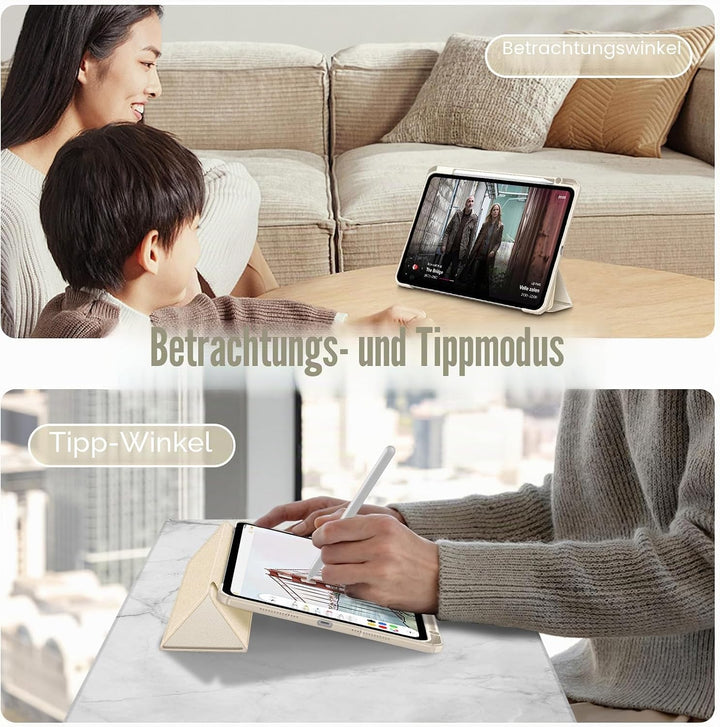 Fintie Hybrid Hülle für iPad Pro 11 Zoll (M5/M4) 2025/2024 mit Stifthalter - Stossfeste Schutzhülle