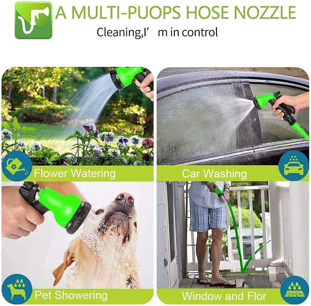 WESEN flexibler Gartenschlauch 5m 10m 15m 20m 30m 37.5m 45m 50m 60m, Schlauch Wasserschlauch flexibe