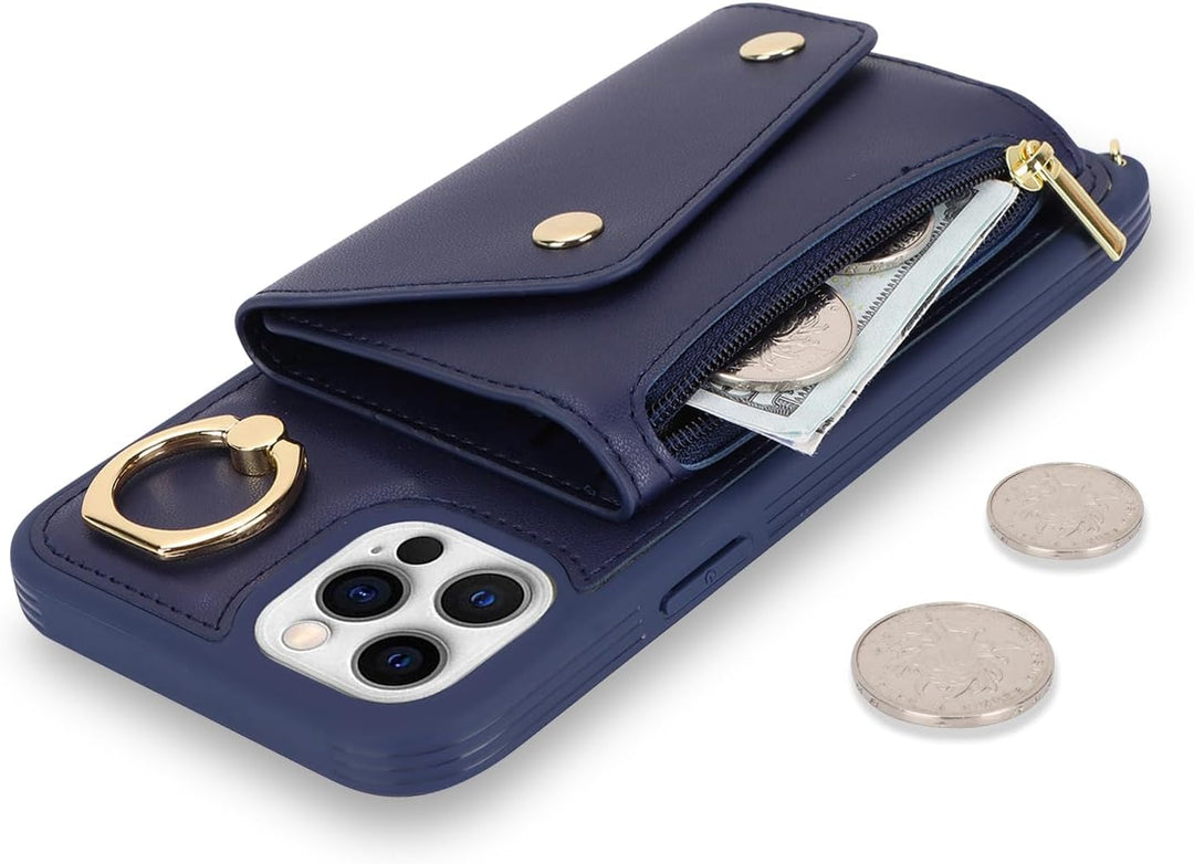 Lipvina Hülle für iPhone 11 Pro Max Hülle mit Band Kartenhalter handyhülle Hülle für iPhone 11 Pro M