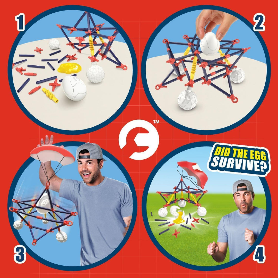 CrunchLabs by Mark Rober Eierfall-Challenge Experimentierset, Eierfall-Challenge