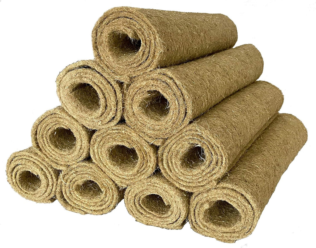 Nager-Teppich aus 100 % Hanf, 120 x 60 cm ca. 5 mm dick, 10er Pack (EUR 5,79/Stück), Nagermatte,Käfi