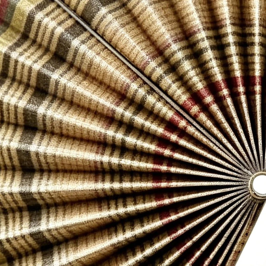 Fächer Wandkunst | ca. 102 cm grosse hängbare Wanddekoration | Fächer-Dekoration mit Quaste - für da