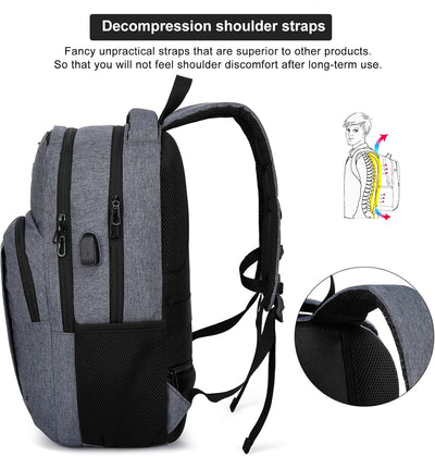 Schulrucksack Jungen Mädchen Teenager, Rucksack Schule Laptop Rucksack für Herren Damen Daypacks für