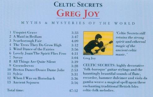 Celtic Secrets, Audio-CD