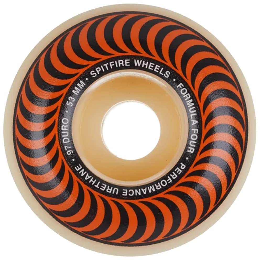 Skateboard-Rad Classic, 53 mm, naturfarben, 4 Stück