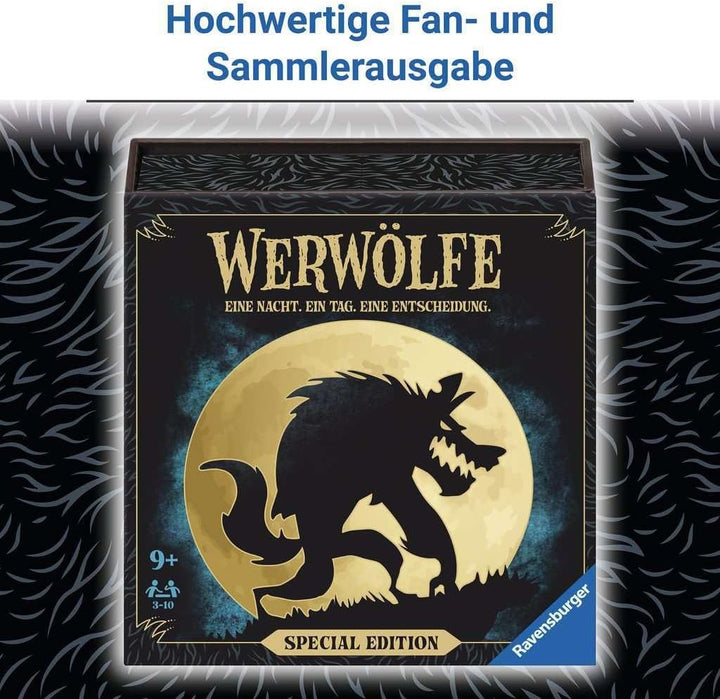 Ravensburger 24897 - Werwölfe - Special Edition, 10 Jahre Jubiläum, Kartenspiele ab 9 Jahre, für 3-1