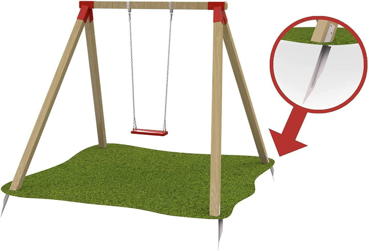 TRIBECCO® 4X Bodenanker für Schaukel, Bodenanker schaukel, zur Stabilisierung, Erdanker für Spielhäu