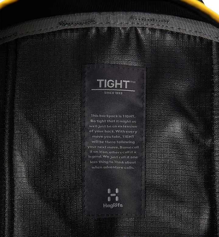 Haglöfs Unisex Tight Medium Rucksack (1er Pack), 4ma-true Black/Pumpkin Yellow
