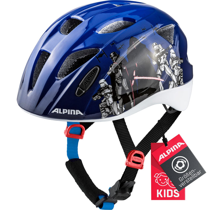 ALPINA XIMO - Leichter, Sicherer &amp; Bruchfester Fahrradhelm Mit Optionalen LED-Licht Für Kinder Star