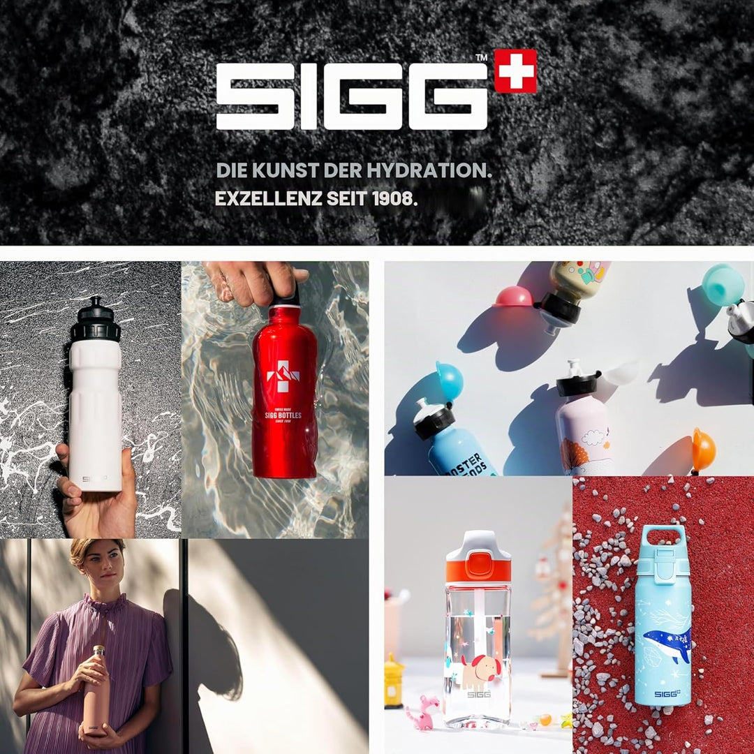 SIGG - Alu Sport Trinkflasche - WMB Sports - Mit 3-Stufen-Sportverschluss - Klimaneutral Zertifizier