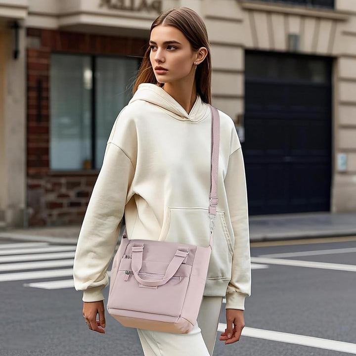 DIRRONA Beiläufig Damen Umhängetasche Multi Pocket Multi Fach Crossbody Bag Mittelgrosse Umhängetasc