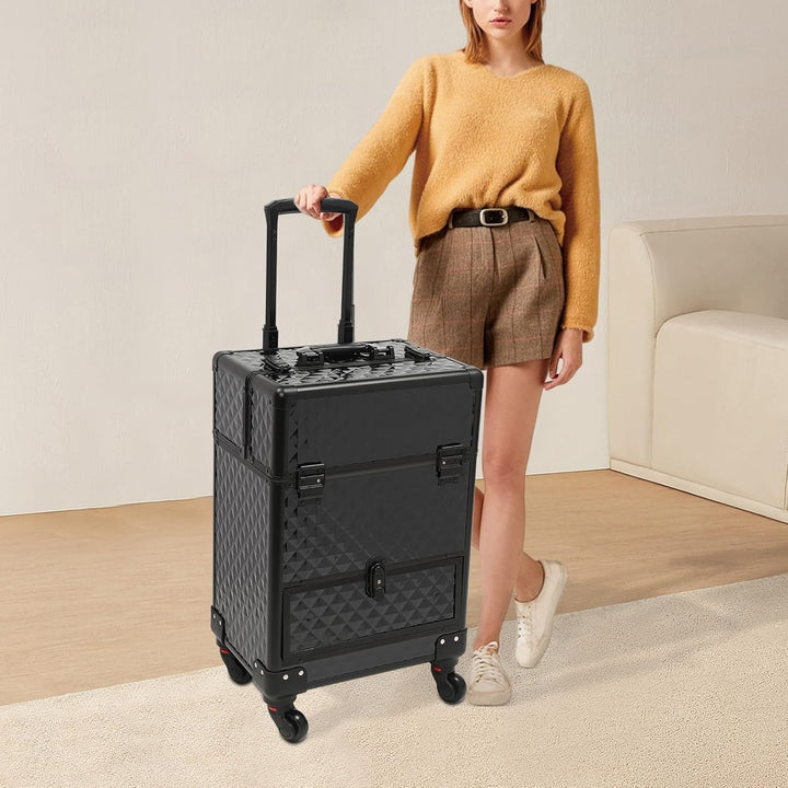 Makeup Koffer Kosmetikkoffer Visagistenkoffer Schminkkoffer Friseurkoffer Nagel Koffer Kosmetik Aufb