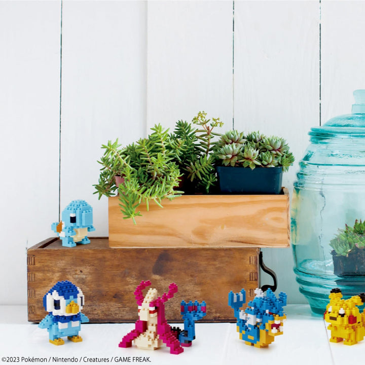 nanoblock -NBPM-079 - Pokemon Piplup Tiplouf Plinfa, Merhfarbig, Bandai, Plinfa