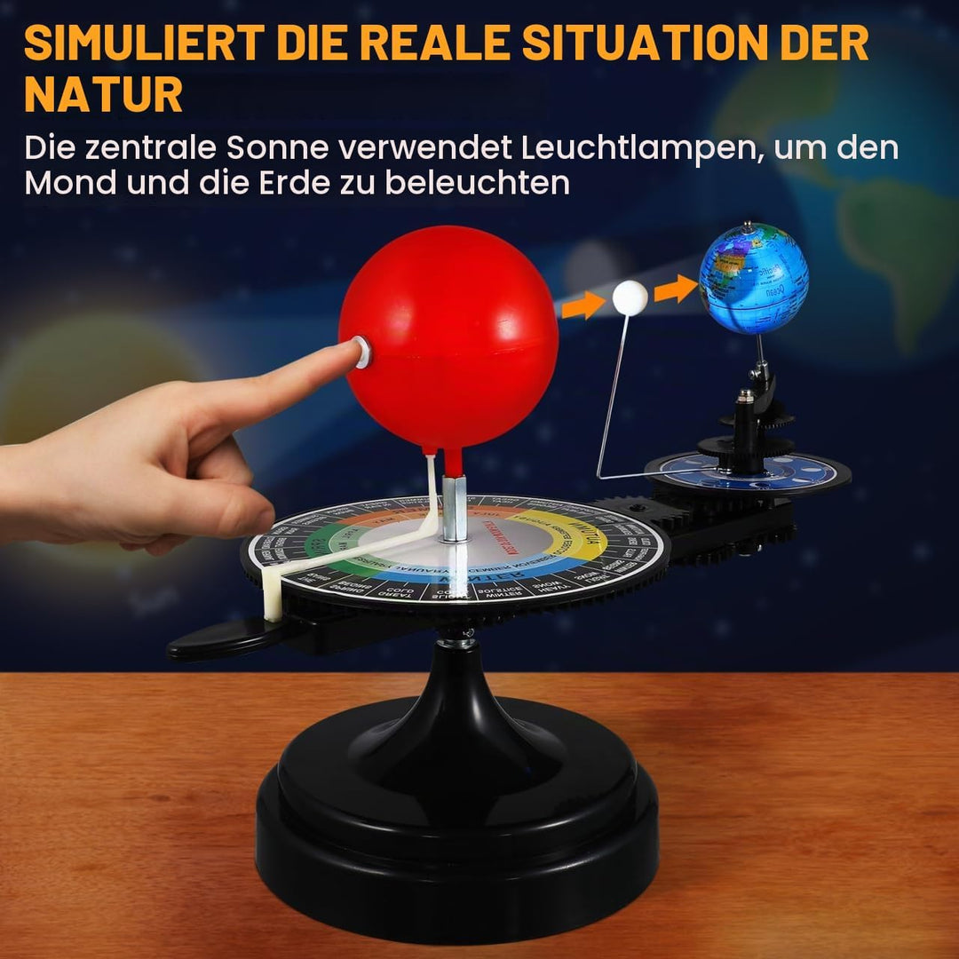 ULTECHNOVO Sonnensystemmodell – Sonne Erde Mond Orbitalmodell – Sonnensystem Planetarium 3D-Modell R