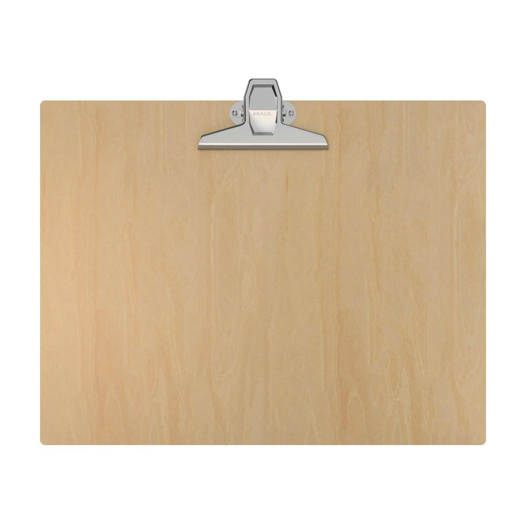 MAUL Klemmbrett A3 MAULtilia | Hochwertiges Klemmbrett Holz im A3 Querformat | Stabiles A3 Klemmbret