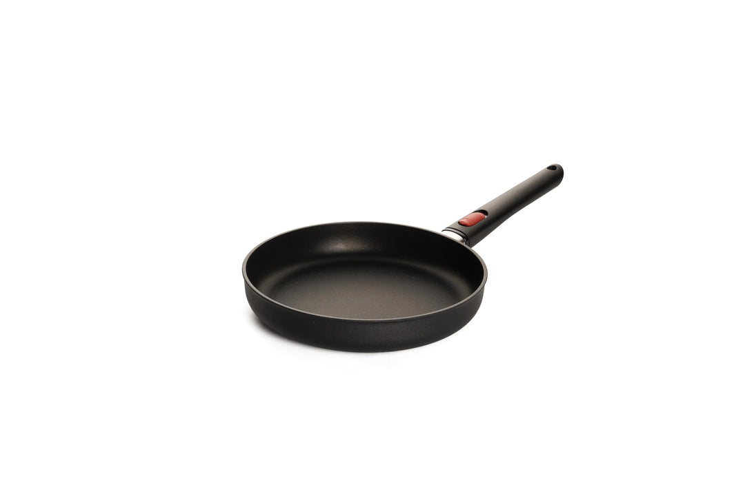 Woll Eco Lite QXR Flachpfanne - Induktiv - Ø 24 cm, 5 cm hoch, mit abnehmbarem Stiel - Geeignet für