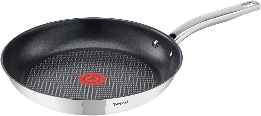 Tefal Intuition A703S314 Pfannenset aus Edelstahl, 20/24/28 cm, Induktion, antihaftbeschichtet, 3 St