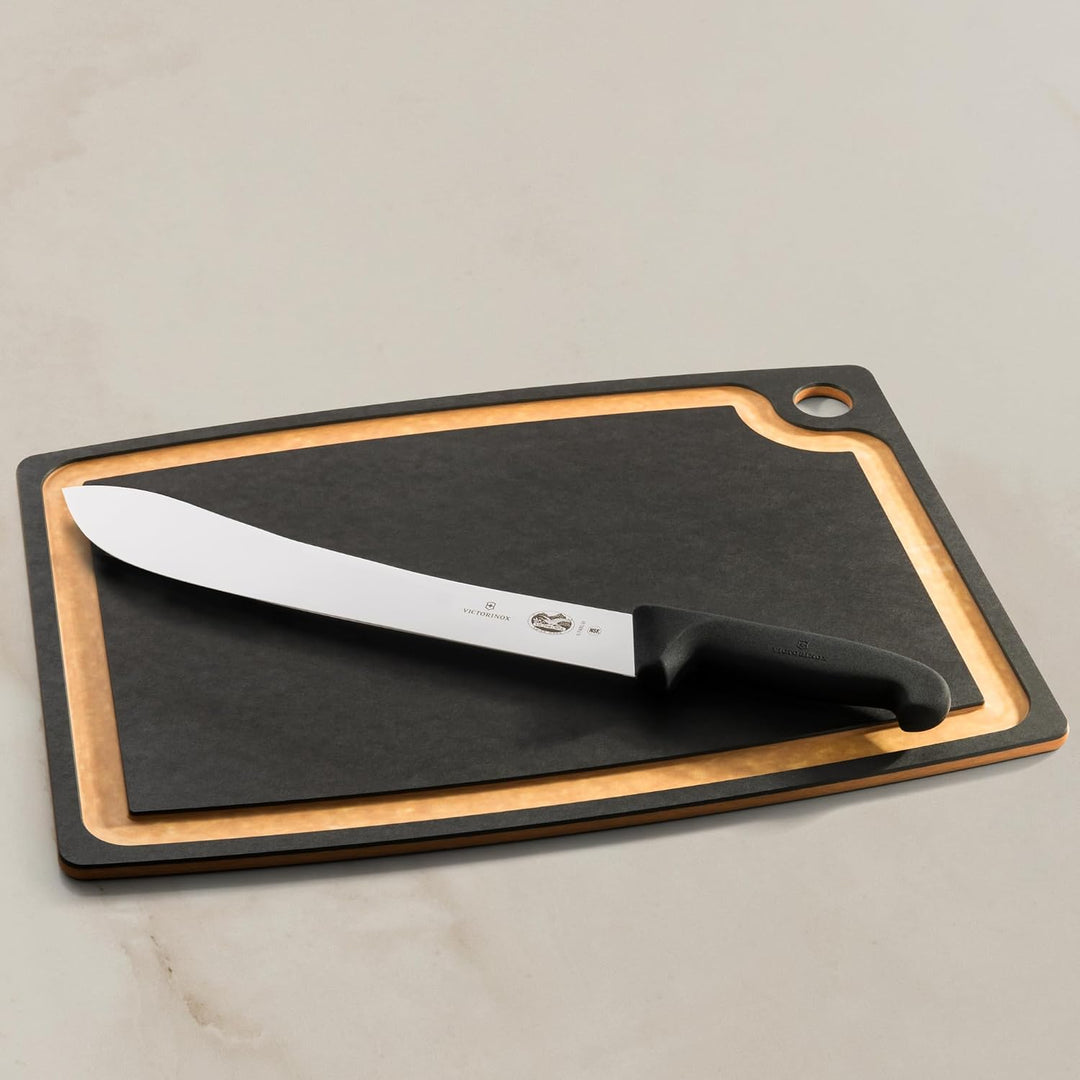 Victorinox Fibrox Metzgermesser, Langes Fleischmesser zum Zerteilen grosser Fleischstücke, 31 cm, Ge