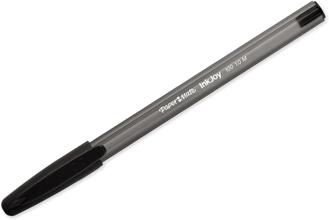PAPER MATE InkJoy 100ST Kugelschreiber | mittlere Spitze (1,0 mm) | Schwarz | 100 Stück