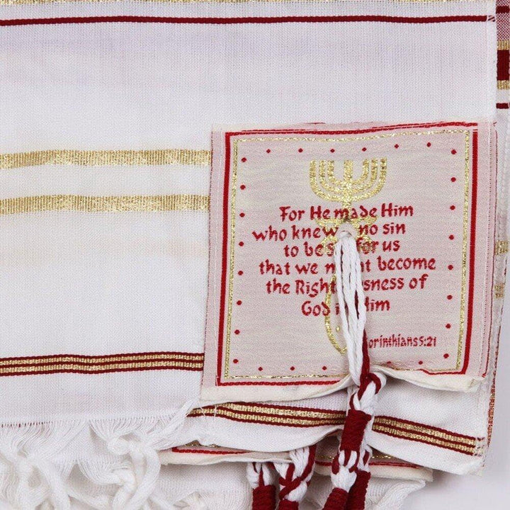 Messianischer Tallit-Gebetsschal, Israel, Jeschua, Licht der Welt, Gebetsschal, messianischer Schal,