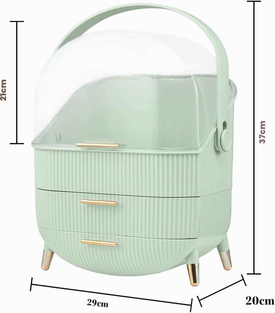 Make Up Organizer für Schminktisch, kosmetik organizer mit deckel Wasserdicht Staubdicht, Tragbar Ha