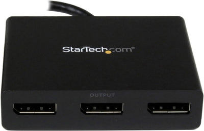 StarTech.com 3-Port Multi-Monitor DisplayPort Adapter, DP auf 3x DisplayPort 1.2 Splitter, Dual 4K 3