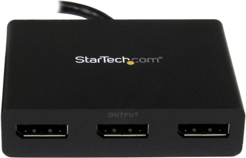 StarTech.com 3-Port Multi-Monitor DisplayPort Adapter, DP auf 3x DisplayPort 1.2 Splitter, Dual 4K 3