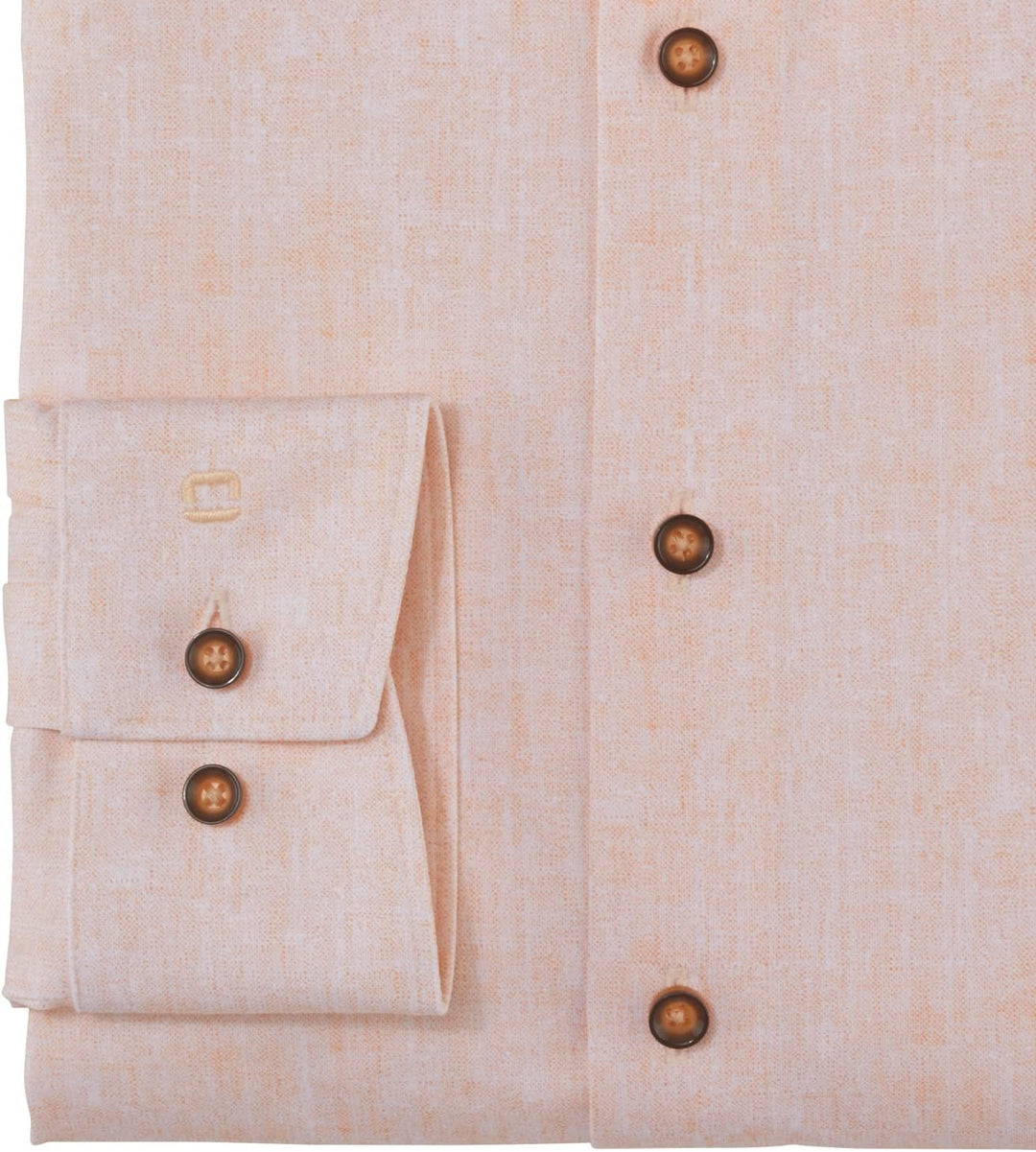 OLYMP Herren Businesshemd Langarm Luxor 24/Seven,modern fit,New Kent 37 Mandarin 82, 37 Mandarin 82