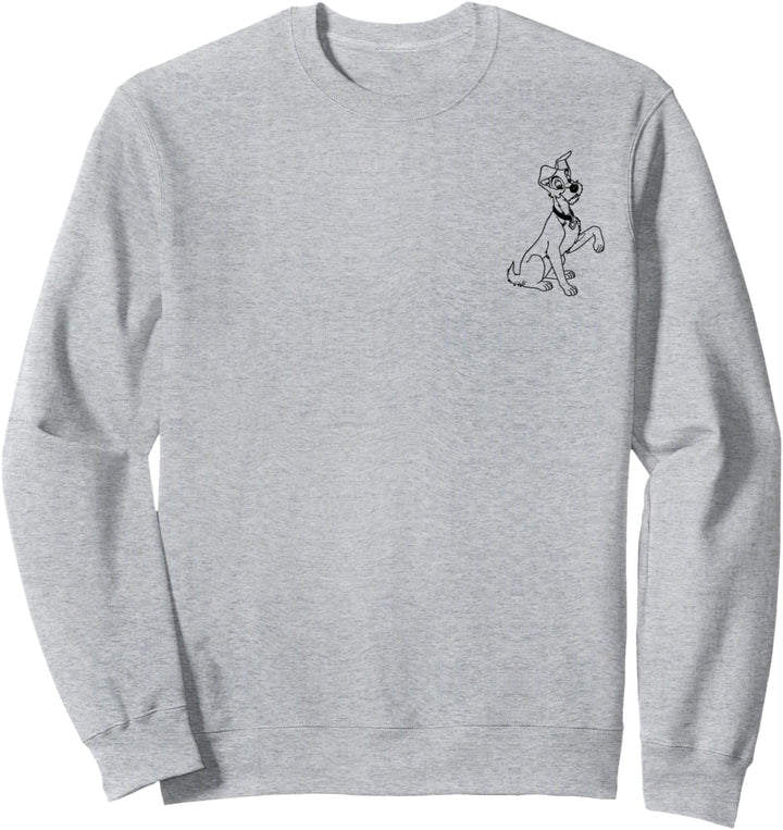 Disney Lady And The Tramp Left Chest Portrait Sweatshirt