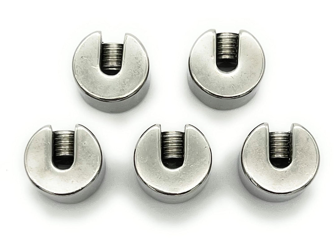 Klemmstopper Stoppklemme Edelstahl V4A | Drahtseil Ø 6mm | 10 Stück | Grösse und Menge WÄHLBAR | Dra