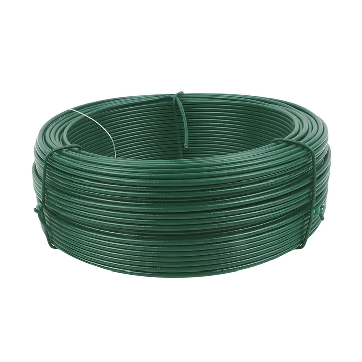 Gartendraht grün PVC ummantelt | Bindedraht für Pflanzen, Kabel, Netze, Basteln, Gartenbau – 1,4mm–2