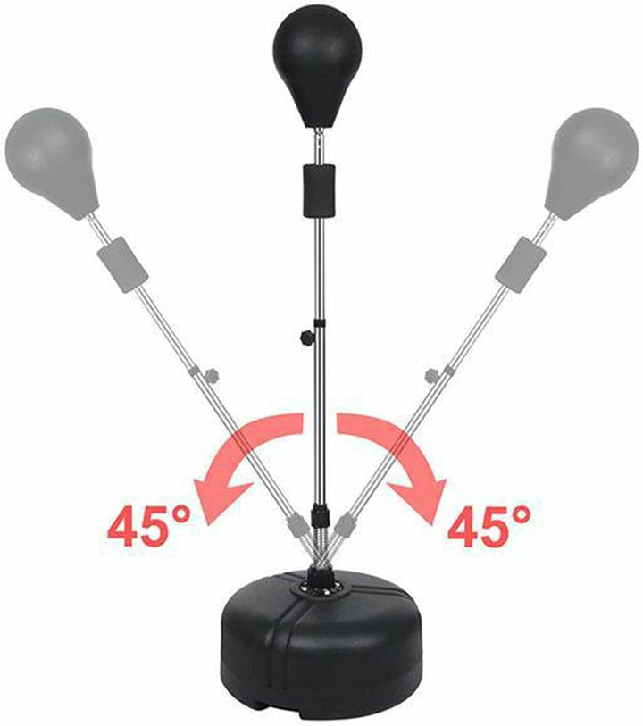 Punchingball Boxstand Boxsack Stehend 120-160cm Höhenverstellbarer Standboxball Stahlfeder Bounce Ba
