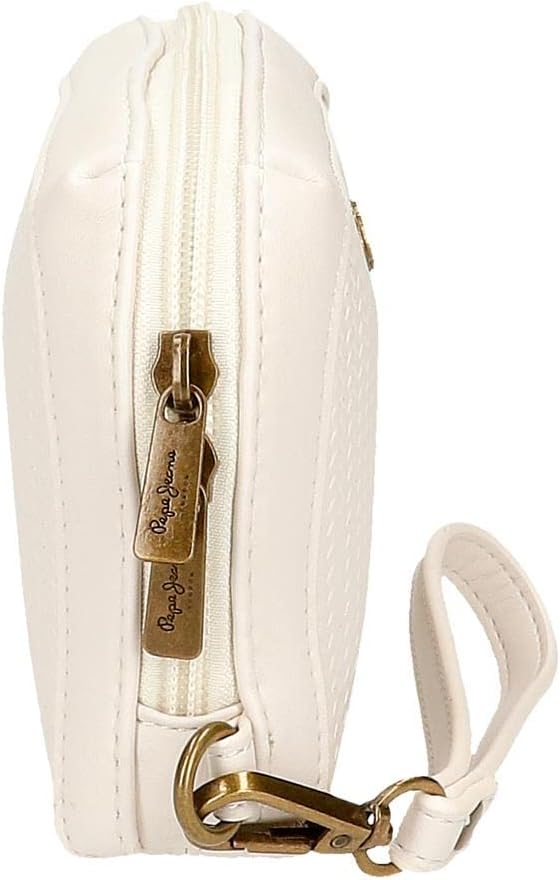 Pepe Jeans Lena weisse Handtasche 20x11x4 cm Kunstleder Weiss Handtasche, Weiss Handtasche