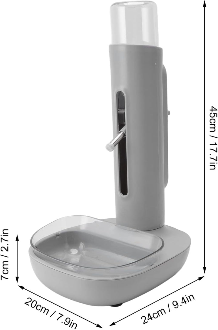 480 ml stehender Wasserspender für Haustiere, automatische Haustiertränke mit Futternapf, Hundewasse