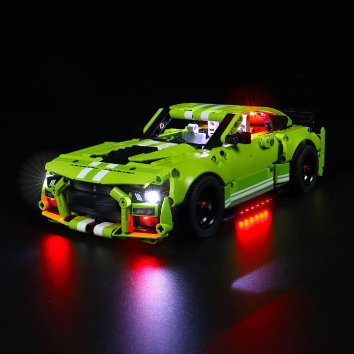 BrickBling Led Beleuchtungsset für Lego Technic Ford Mustang Shelby GT500, Dekorationsbeleuchtungsse