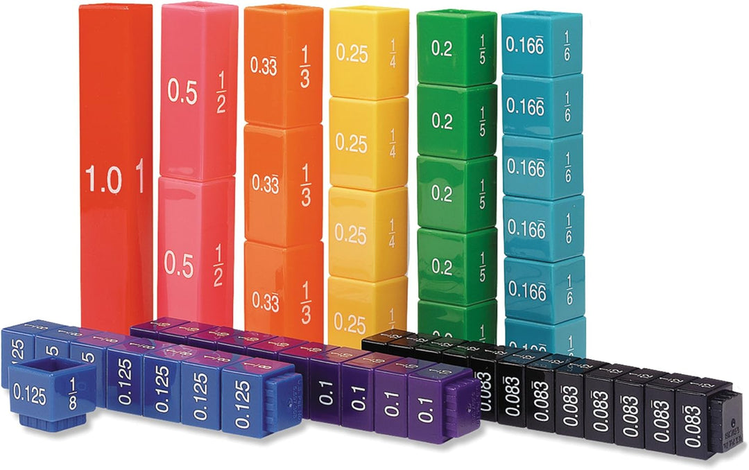 Learning Resources Bruchwürfel-Türme – Äquivalente, bruchrechnen material, einmaleins spiel, multipl